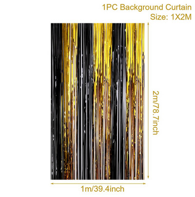 Auksinio blizgučio su gimtadienio vakarėlio fonas nuotraukai Juodas su gimtadieniu suaugusiems vakarėlio dekoravimo reikmenys „pasidaryk pats“ fonai