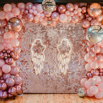 2M Διακόσμηση για πάρτι γενεθλίων Κουρτίνα για σκηνικό πούλιες Διακόσμηση γάμου με φόντο Baby Shower Glitter Backdrop Επέτειος ενηλίκων