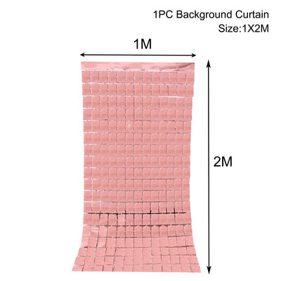2M Sünnipäevapeo kaunistus Taustakardin Litritega Pulmakaunistused Taust Baby Shower Sädelev taust Täiskasvanute aastapäev