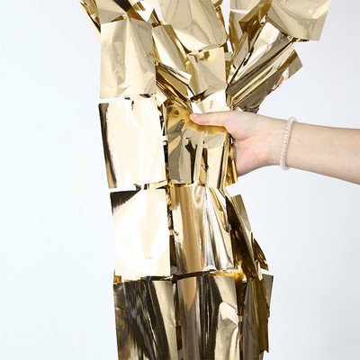 2 m vakarėlio fono užuolaidos blizgučiai Gimtadienio vestuvių dekoro kūdikių dušo blizgučiai siena blizgantys fonai folijos užuolaidos girlianda