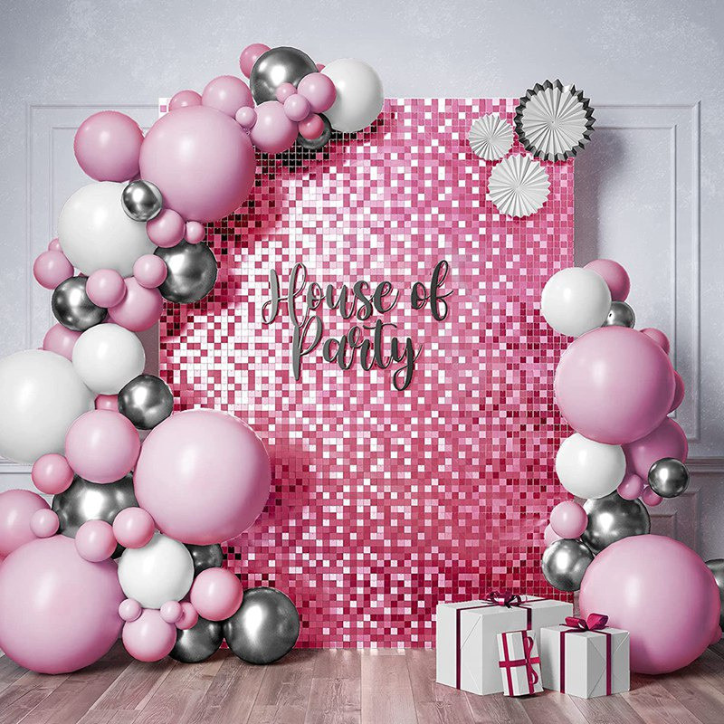 2 m vakarėlio fono užuolaidos blizgučiai Gimtadienio vestuvių dekoro kūdikių dušo blizgučiai siena blizgantys fonai folijos užuolaidos girlianda