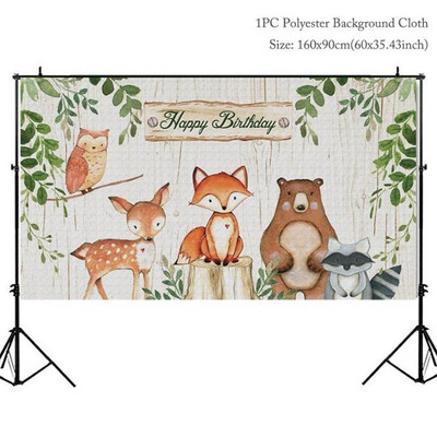 Jungle Animals Backdrop Jungle Wild One Safari Birthday Party Decorations Baby Shower Boy 1st Birthday Background photozone
