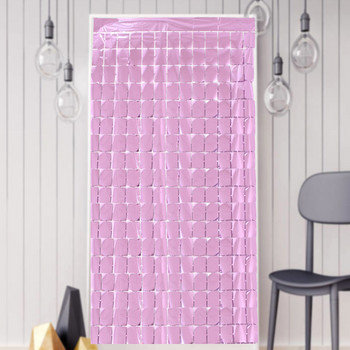 Δημιουργική διακόσμηση τοίχου Bachelorette 2τμχ Κουρτίνα με τετράγωνο φύλλο Διακοσμήσεις γάμου Baby shower Διακόσμηση πάρτι γενεθλίων