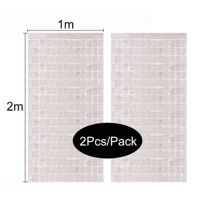 Kreatív leánybúcsú fali dekoráció 2db négyzet alakú fólia függöny esküvői dekoráció babaváró születésnapi parti dekor háttér