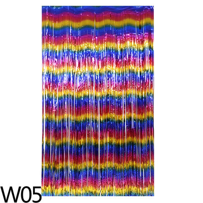 Perdele de fundal pentru petrecerea burlacilor de 2M Curcubeu beteala cu franjuri Perdele din folie de naștere Decor pentru petrecerea de nuntă Decor de aniversare