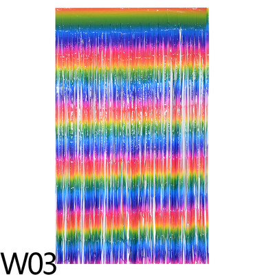 Perdele de fundal pentru petrecerea burlacilor de 2M Curcubeu beteala cu franjuri Perdele din folie de naștere Decor pentru petrecerea de nuntă Decor de aniversare