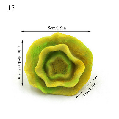 Vaigu tehiskorallriffi meritäht akvaariumi sisustus Akvaariumi maastiku kaunistused Aksessuaarid Betta kudemislehed Betta voodid
