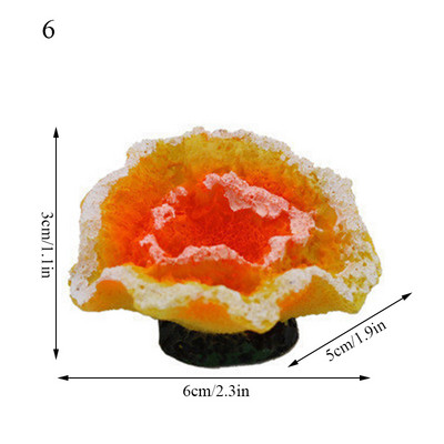 Vaigu tehiskorallriffi meritäht akvaariumi sisustus Akvaariumi maastiku kaunistused Aksessuaarid Betta kudemislehed Betta voodid
