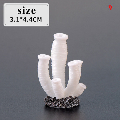 Vaigu tehiskorallriffi meritäht akvaariumi sisustus Akvaariumi maastiku kaunistused Aksessuaarid Betta kudemislehed Betta voodid