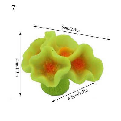 Vaigu tehiskorallriffi meritäht akvaariumi sisustus Akvaariumi maastiku kaunistused Aksessuaarid Betta kudemislehed Betta voodid
