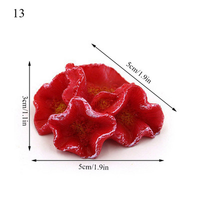 Vaigu tehiskorallriffi meritäht akvaariumi sisustus Akvaariumi maastiku kaunistused Aksessuaarid Betta kudemislehed Betta voodid