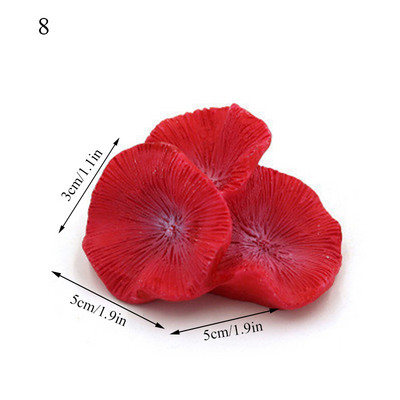 Vaigu tehiskorallriffi meritäht akvaariumi sisustus Akvaariumi maastiku kaunistused Aksessuaarid Betta kudemislehed Betta voodid