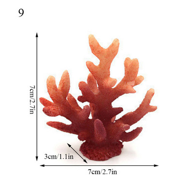 Vaigu tehiskorallriffi meritäht akvaariumi sisustus Akvaariumi maastiku kaunistused Aksessuaarid Betta kudemislehed Betta voodid