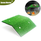 Akvārija bruņurupuču peldēšanas platforma, simulēta zāliena bruņurupuča kāpnes, kāpšana zivju tvertnē, mazo rāpuļu peldošās salas dekorēšana