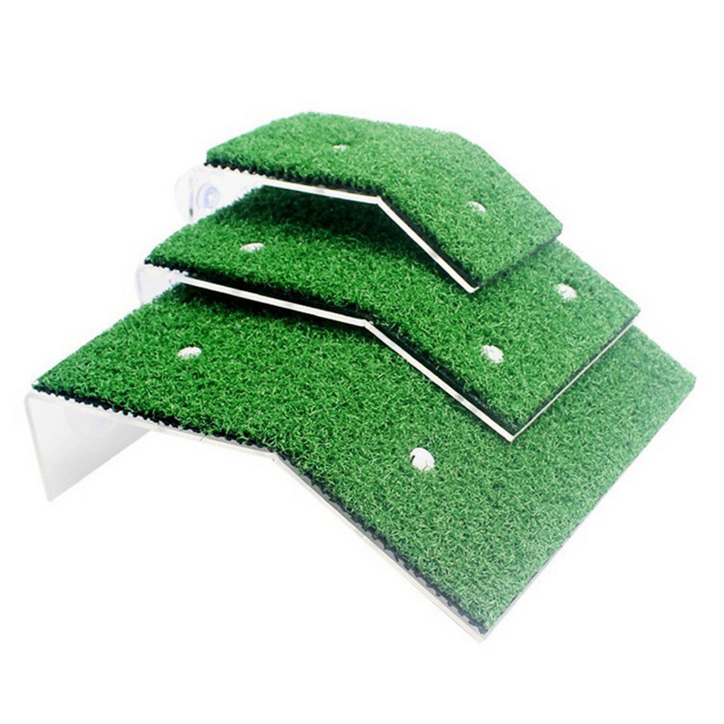 Akvārija bruņurupuču peldēšanas platforma, simulēta zāliena bruņurupuča kāpnes, kāpšana zivju tvertnē, mazo rāpuļu peldošās salas dekorēšana