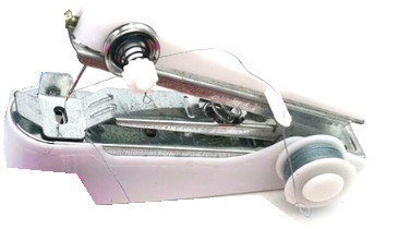 Piros mini varrógépek kézimunka Akkus kézi ruhák Hasznos hordozható varrógépek Kézimunka Eszközök Tartozékok