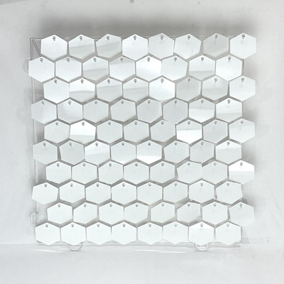 1 buc Panou de perete cu paiete strălucitoare fundal albastru roz eveniment petrecere aniversare nunta spectacol decorațiuni hexagonale cu sclipici panouri de vânt