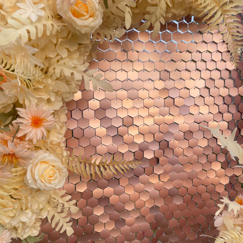 1 buc Panou de perete cu paiete strălucitoare fundal albastru roz eveniment petrecere aniversare nunta spectacol decorațiuni hexagonale cu sclipici panouri de vânt