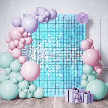 Πάρτι γενεθλίων με παγιέτες σκηνικό Glitter Shimmer τετράγωνο πάνελ με παγιέτες τοίχου Γάμος Διακόσμηση γενεθλίων Baby Shower Χριστουγεννιάτικη διακόσμηση