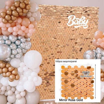 Dzimšanas dienas ballīte Fons Mirdzoši Mirdzoši Kvadrātveida fliteru paneļi Sienas Kāzas Dzimšanas dienas dekors Bērnu duša Ziemassvētku dekors