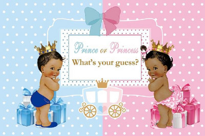 1db Újszülött Nemek Felfedő buli fiú vagy lány fotóhívás babazuhany háttér fotózáshoz Háttér dekor fotóstúdió kellékek