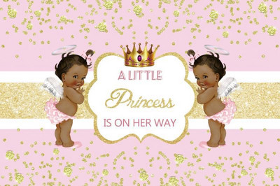 1db Újszülött Nemek Felfedő buli fiú vagy lány fotóhívás babazuhany háttér fotózáshoz Háttér dekor fotóstúdió kellékek