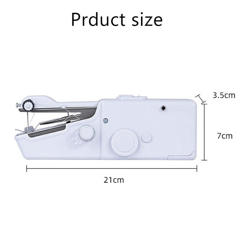 Hordozható mini kézi varrógép Háztartási vezeték nélküli elektromos öltés kézimunka készlet Gyorsjavító Ruhák Fűzés Kézimunka Eszközök