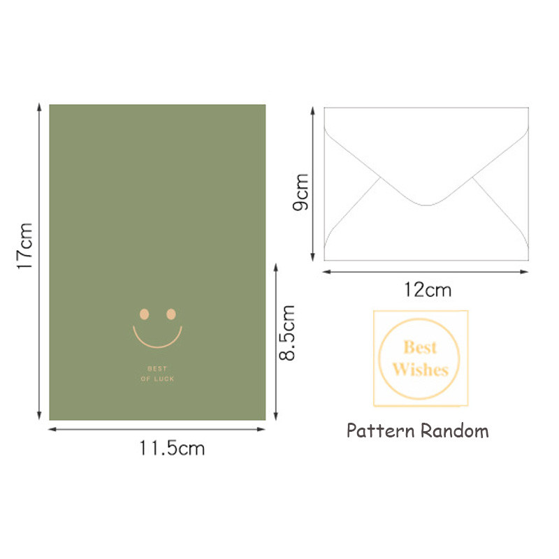 6 db/szett Ünnepi üdvözlőlap borítékokkal és matricákkal Születésnapi esküvői ünnepi parti meghívókártyák Üzenet áldás kártya