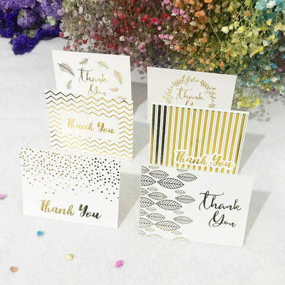 1 τεμ. επίχρυση λευκή ευχετήρια κάρτα Καρτ ποστάλ Ευχαριστούμε Αφήστε μήνυμα Χάρτινες κάρτες Γαμήλιο πάρτι αγάπη Τούρτα Λουλούδια Δώρο Γάμος