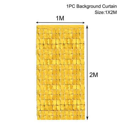 Κουρτίνα πούλιες γενεθλίων Διακόσμηση γάμου με φόντο το ντους μωρού Φόντο τοίχου με αλουμινόχαρτο Glitter κουρτίνα Διακόσμηση πάρτι γενεθλίων