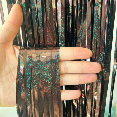 Vakarėlio užuolaidos fonas Gimtadienio dekoravimas Bachelorette Party Blizgučiais blizgučiais Fringe Lazerinė užuolaida Kūdikių dušas Vestuvių dekoras