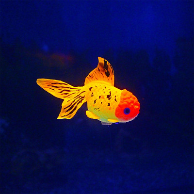 2021 Glow In The Dark Artificial Aquarium Goldfish Ornament Fish Tank Jellyfish for Garden Ornament Fish Tank Decorment