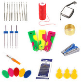 Ποικίλες βελόνες ραπτομηχανής Πιεστικές κλωστές ποδιών Cross Stitch DIY Industrial and Domestic Overlock Αξεσουάρ ραπτομηχανής