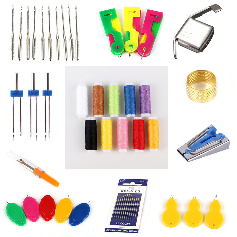 Ποικίλες βελόνες ραπτομηχανής Πιεστικές κλωστές ποδιών Cross Stitch DIY Industrial and Domestic Overlock Αξεσουάρ ραπτομηχανής