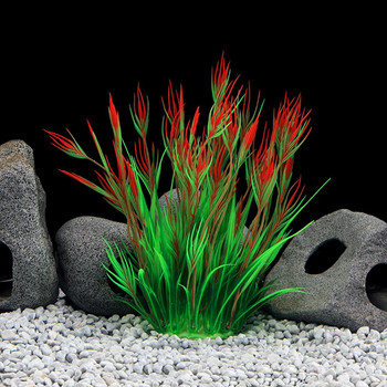 Устойчиви растения за аквариумни рибки, ярки цветове, реалистични пластмасови изкуствени аквариумни рибки, водни растения, лесни за почистване