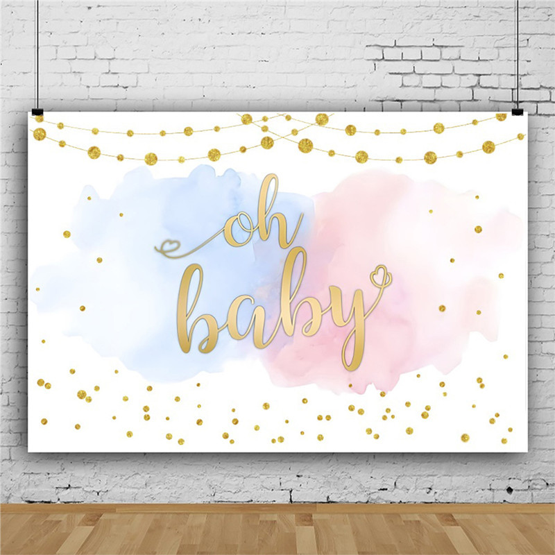 Lytis Atskleidžiamas berniuko ar mergaitės fonas Reklamjuostė Kūdikių dušo kabina Fotografija Fono reklamjuostės rekvizitų dekoras