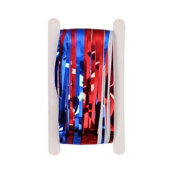 Украса на фона за Ден на независимостта на Америка Червена Бяла Синя Дъждовна завеса Парти Декорация Фон Аранжиране Снимки Подпори
