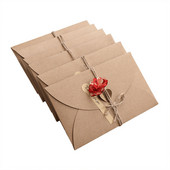 Šventinės džiovintos gėlės, sveikinimo atvirukai Kūrybiški vestuvių vakarėlio dovanų vokai, tinkantys gimtadienio šventėms HEE889