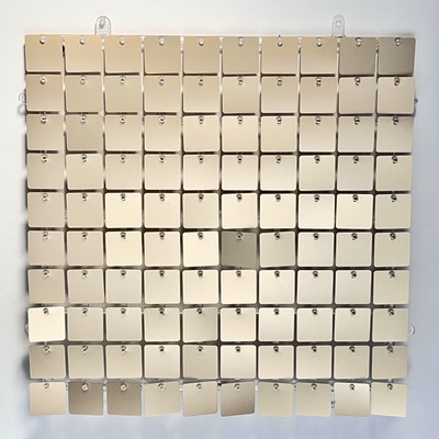 1x esküvői háttér fali dekoráció tükör lézeres, négyzet alakú flitter háttér tábla karácsonyi esküvői születésnapi parti dekoráció