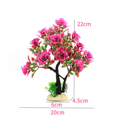 Akvariumo žėrintys grybų papuošimai žuvų rezervuaro silikoninis ornamentas, skirtas gėlo vandens sūraus vandens akvariume Betta žuvims