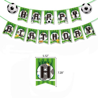 Futbolo balionai Gimtadienio vakarėlio dekoravimo fonai Reklamjuostė Berniukas Vyras Futbolas Teminis vakarėlis Fono sienų dekoravimo reikmenys