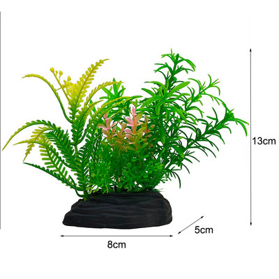 Mākslīgais akvārija dekors Augu simulācija Lotosa plastmasa zemūdens nezāļu zāle akvārija piederumi Zivju tvertņu dekorēšana Ornaments