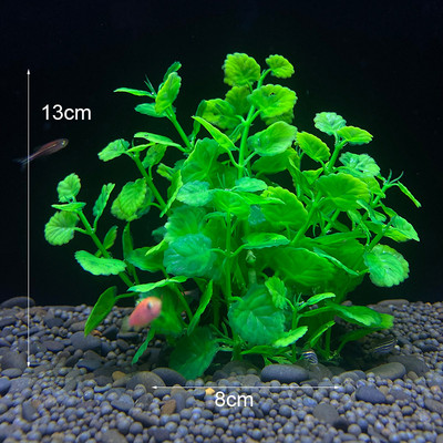Mākslīgais akvārija dekors Augu simulācija Lotosa plastmasa zemūdens nezāļu zāle akvārija piederumi Zivju tvertņu dekorēšana Ornaments