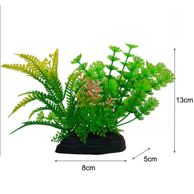 Mākslīgais akvārija dekors Augu simulācija Lotosa plastmasa zemūdens nezāļu zāle akvārija piederumi Zivju tvertņu dekorēšana Ornaments