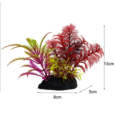 Mākslīgais akvārija dekors Augu simulācija Lotosa plastmasa zemūdens nezāļu zāle akvārija piederumi Zivju tvertņu dekorēšana Ornaments