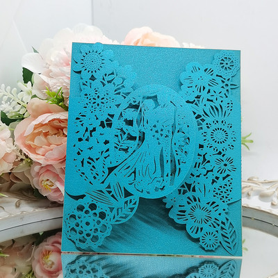 10 gab. Ielūgumu kartīte Līgavas un līgavaiņa ziedu raksts Romantiski kāzu ielūgumi Apsveikuma kartītes Vairākas krāsas ballītei Dec.