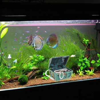 Аквариум във формата на сандък с въздушно действие Орнамент Fish Tank Aquascaping Decor