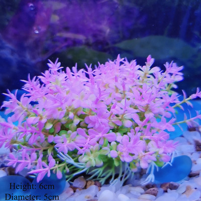 Viltus mīksts purpursarkans simulācijas augs zivju tvertnē ūdens viltus augi mājas akvārija aksesuāri mikro ainavu fona dekorēšana