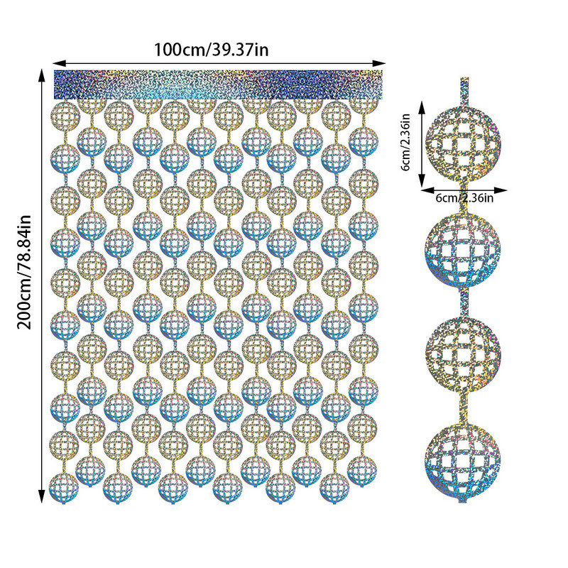 1x2M diskopeo taustadekoor Laser-hõbedane fooliumiga kardkardin Naiste õhtu tüdrukutepeo tarvikud Pulmakaunistused