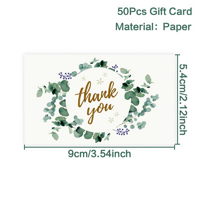 50 de bucăți felicitări de mulțumire pentru nuntă, decorare pentru petrecerea de naștere, carduri cadou, pentru duș de nuntă, felicitări de invitație de nuntă, pentru oaspeți